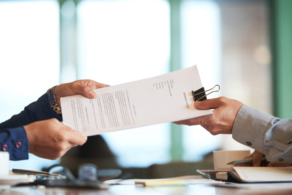 ssinatura de contrato empresarial