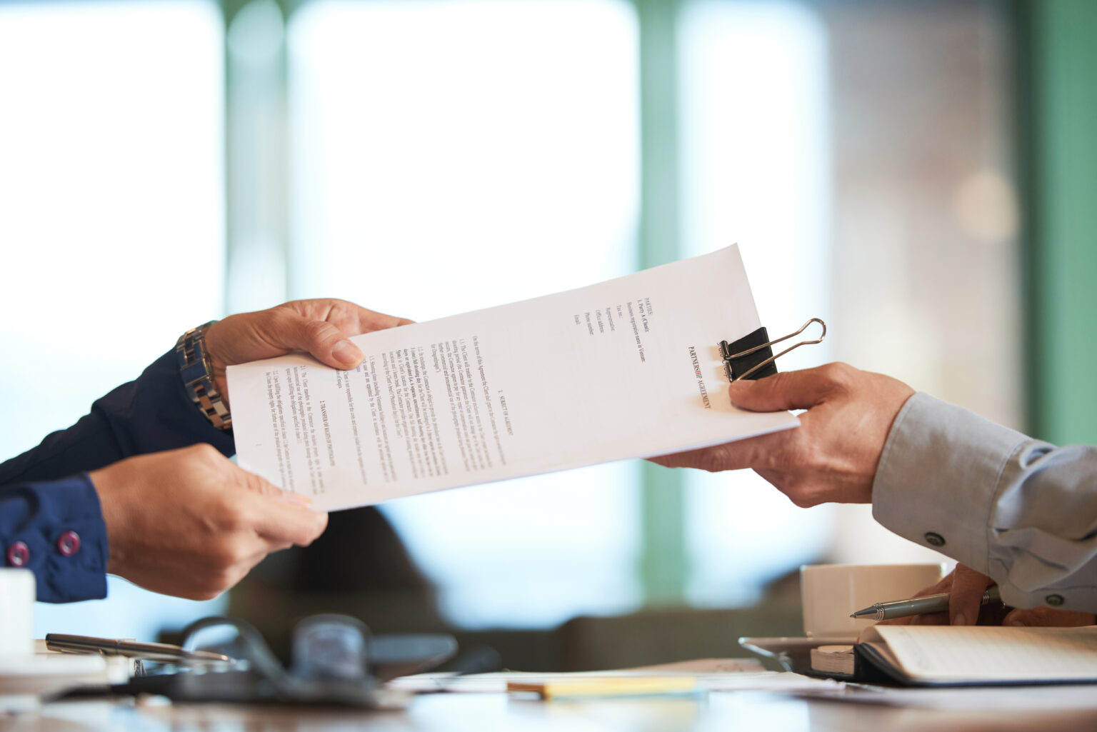 ssinatura de contrato empresarial